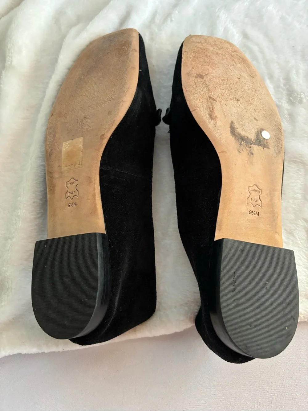 Tory Burch Miller Suede Metal Loafers Size 9.5M Black